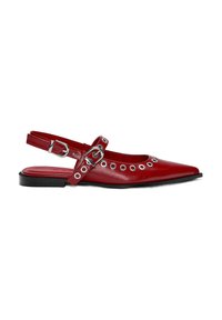 Sarokpántos balerina cipők - bordeaux