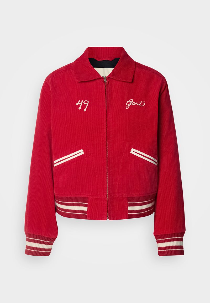 GANT VARSITY JACKET - Bombejakke - ruby red/rød - Zalando.no
