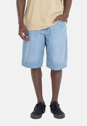 SOLID - Shorts vaqueros - light blue