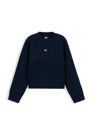 Tommy Jeans, FLUFFY BADGE - Πουλόβερ - dark blue