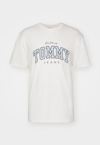 VARSITY TEE UNISEX - Print T-shirt - ancient white