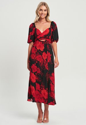 ROSELLE MIDI  - Vapaa-ajan mekko - red vintage bloom