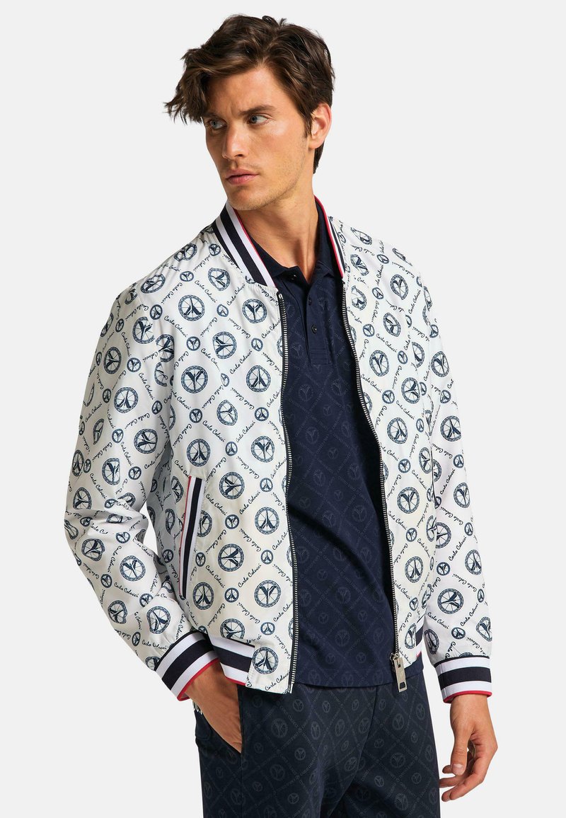 Carlo Colucci Bomberjacks weiß blau/blauw Zalando.be