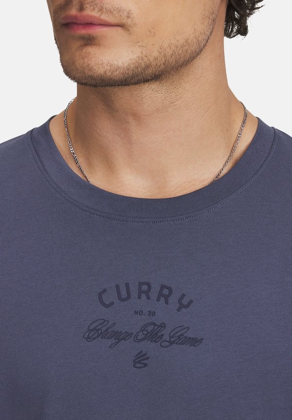 CURRY HEAVYWEIGHT VERBIAGE - Print T-shirt - downpour gray3