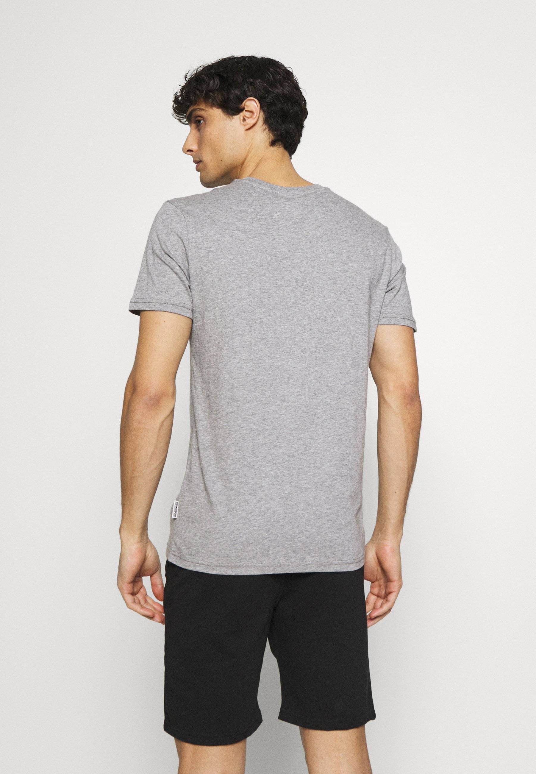 Napapijri SALIS - Camiseta básica - mottled grey/gris jaspeado - Zalando.es