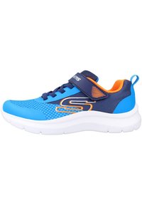 Skechers Performance - SKECH FAST UNISEX - Scarpe running neutre - navy  blue textile synthetic  orange  silver trim Immagine in miniatura 1