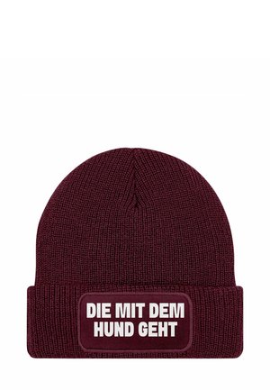 Beanie - bordeauxrot