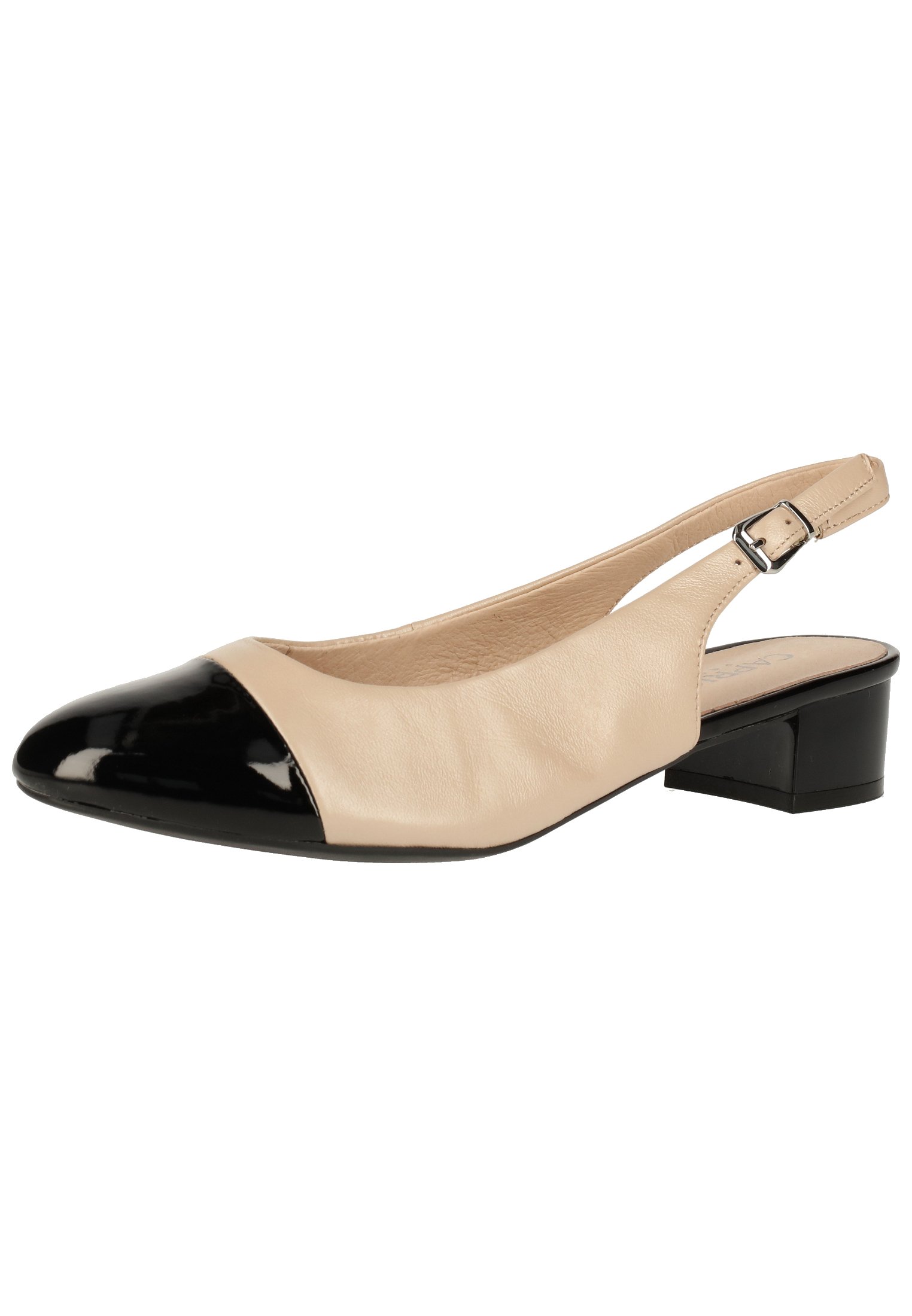 slingback - beige/black 415 