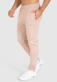 Smilodox JOGGING - DAVID - Träningsbyxor - hellbraun