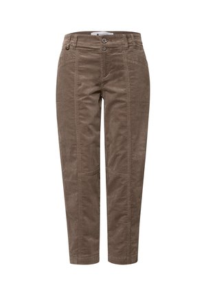 Street One, CASUAL-FIT BARREL-LEG CORDUROY PANTS - Pantalon classique - velvet mocha