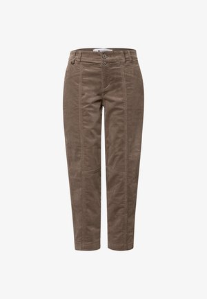 Street One, CASUAL-FIT BARREL-LEG CORDUROY PANTS - Pantalon classique - velvet mocha
