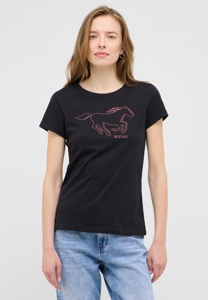 Mustang STYLE LOA - Print T-shirt - schwarz