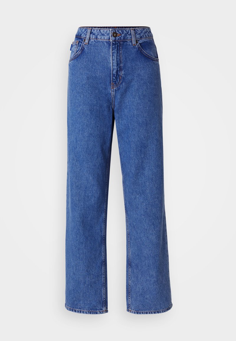 HUGO Relaxed fit jeans blauw