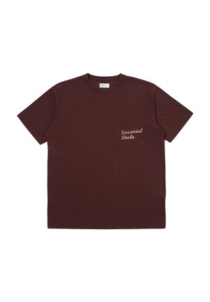 PRINTED POCKET TEE - T-shirt con stampa - brown