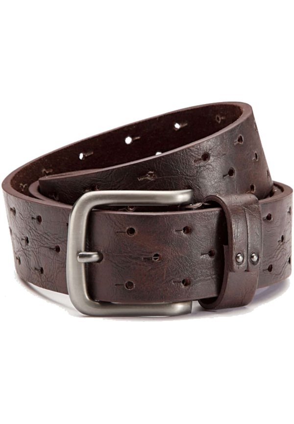 ELEGANTER DESIGNER  MIT STANZLÖCHERN - Gürtel - braun