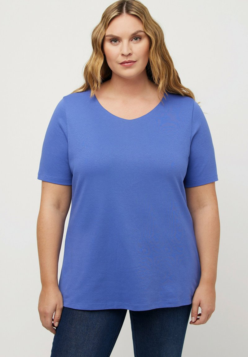 Ulla Popken T-shirt basic - blue