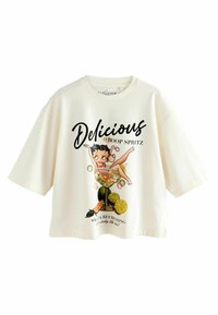 Next REGULAR FIT - OFFICIAL BETTY BOOP LICENSE GRAPHIC BOXY SHORT SLEEVE - Trükipildiga T-särk - white