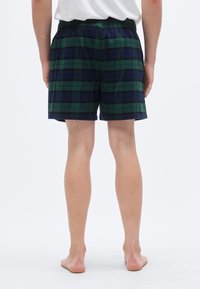 Ανδρικά καρό μποξεράκια σε μπλε και πράσινους τόνους, με ελαστική μέση και απαλό υφάδινο άγγιγμα. Φινιρισμένα με άνετη, χαλαρή γραμμή.