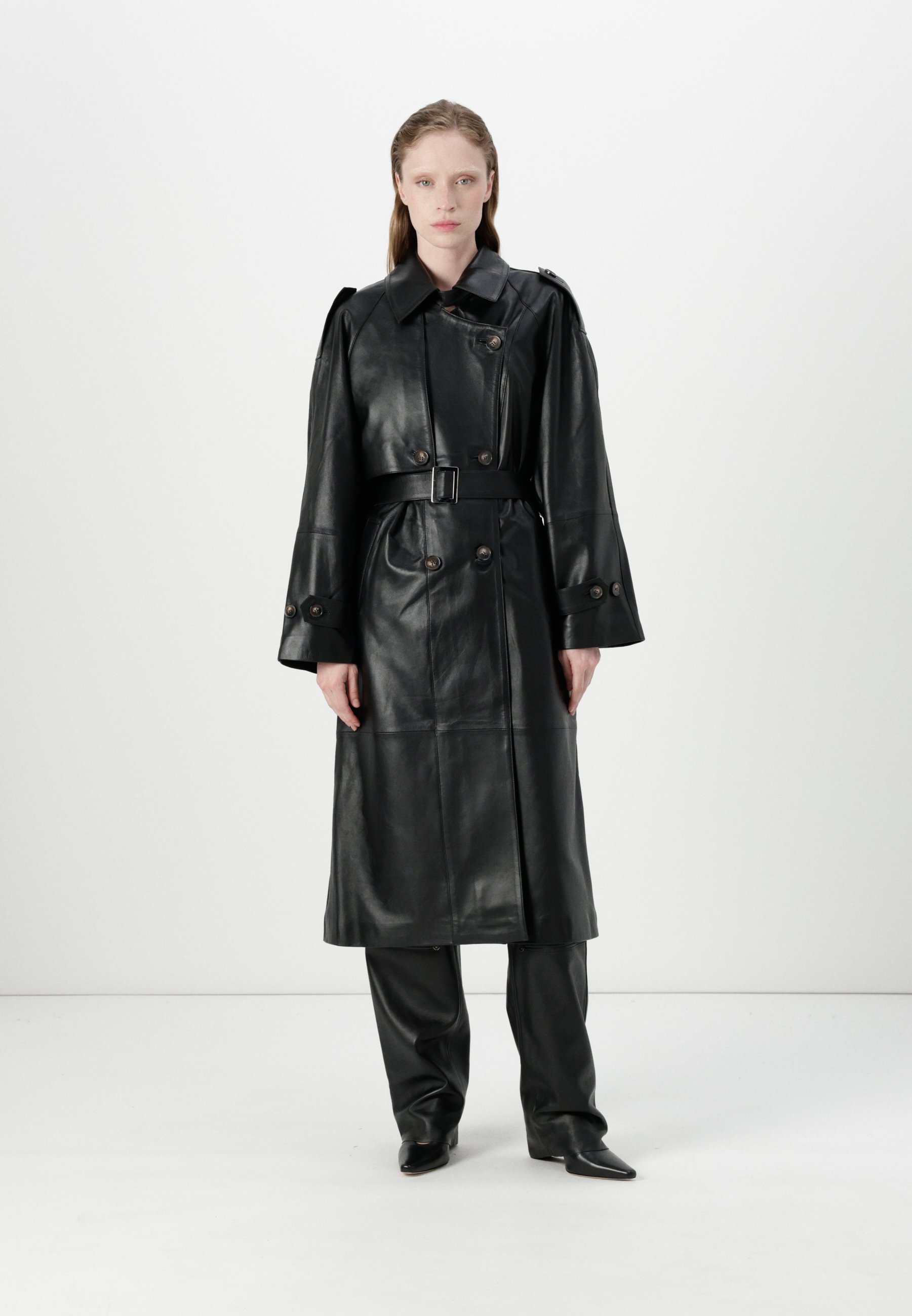 H2O Fagerholt SMITH COAT - Leather jacket - black - Zalando