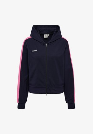 Hummel, HUMMEL HMLI-D EASY ZIP HOODIE UNISEX - Sweater met rits - night sky