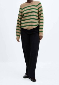 Mango Strickpullover - dark green