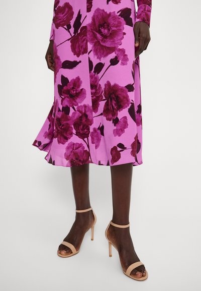 Erdem LONG SLEEVE MIDI DRESS - Denní šaty - wisteria