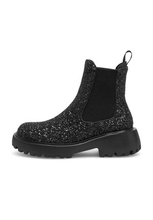 Woden Stivaletti con plateau - black