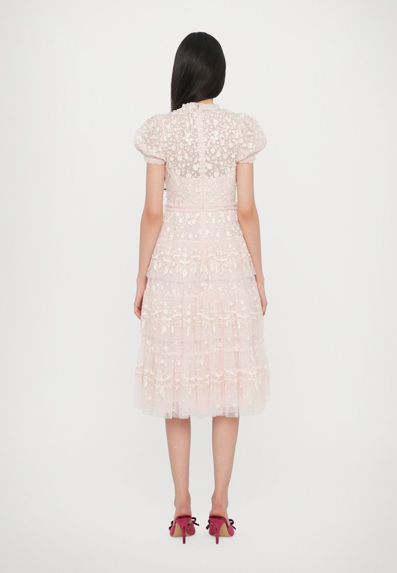 chinese dress ladies Midsummer Lace Bodice Off-Shoulder Ankle Gown  Cream