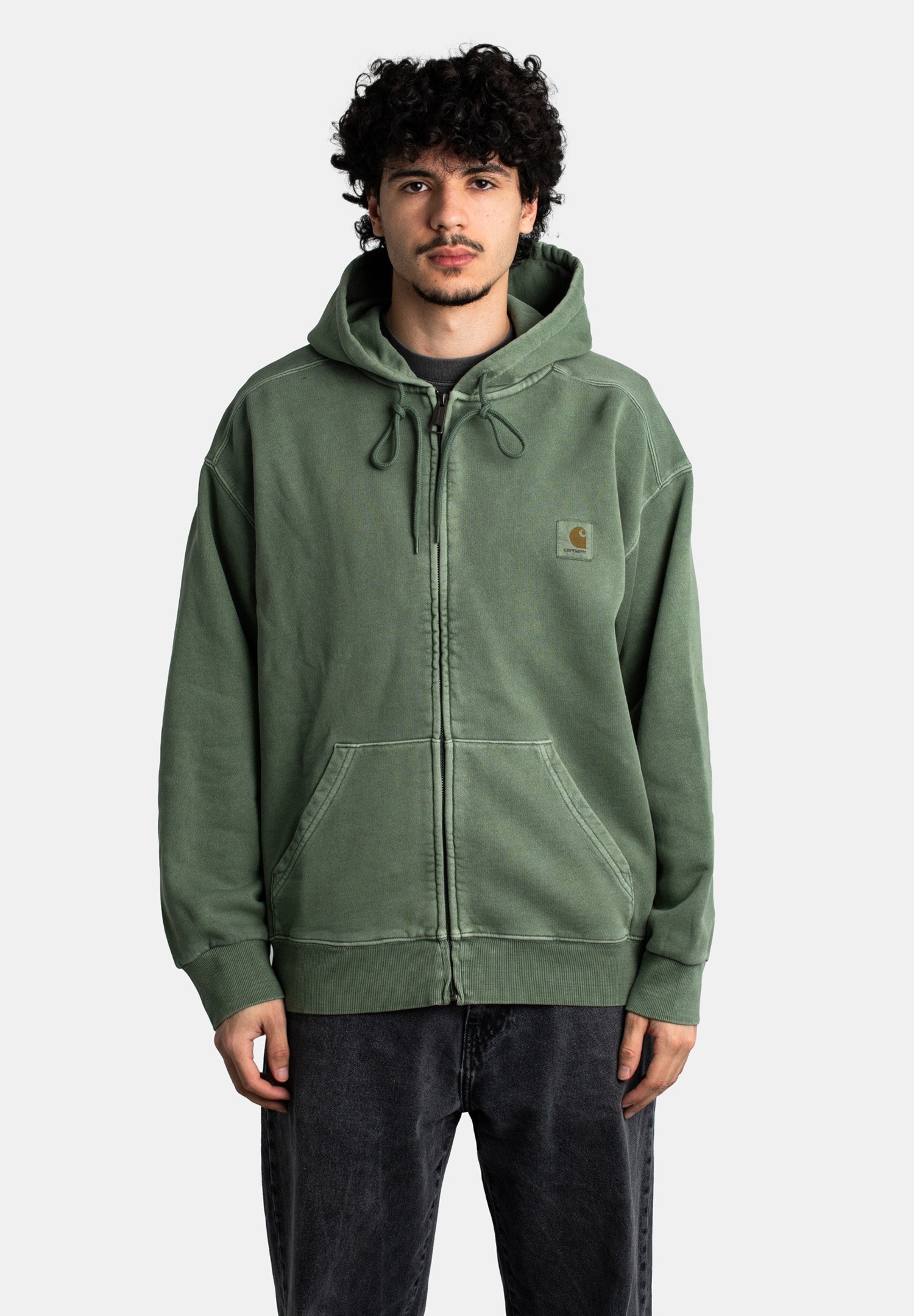 Carhartt WIP HOODED NELSON - Zip-up sweatshirt - park Carhartt WIP HOODED NELSON - Zip-up sweatshirt - park