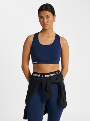 Hummel, PULSE - Medium support sports bra - dress blues