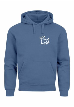 Neverless PRINT MOTIV FASHION STREET STYLE - Kapuzenpullover - indigo blue