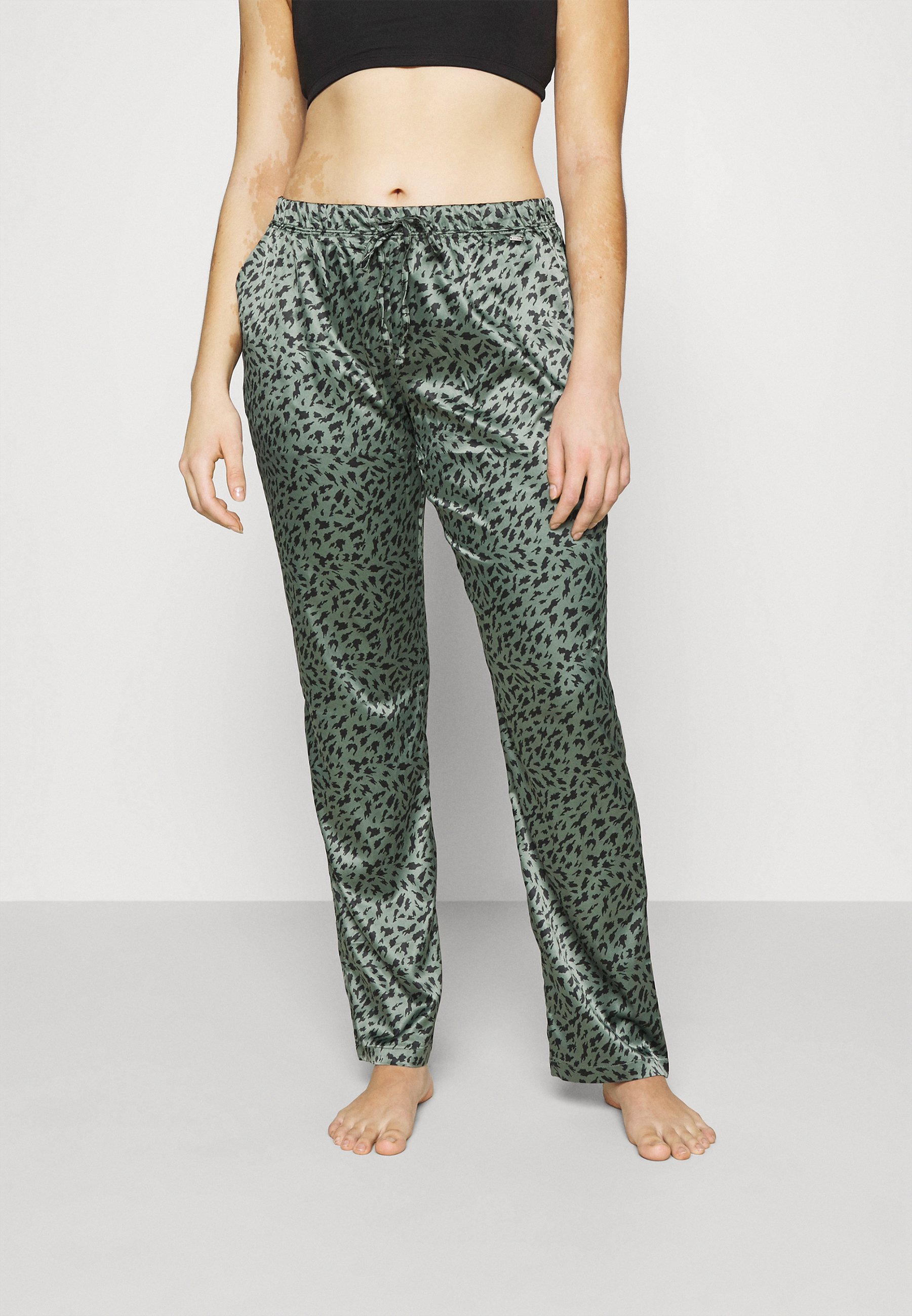 9VkbW Donna LASCANA Pantaloni del pigiama - khaki/verde 9VkbW Donna LASCANA Pantaloni del pigiama - khaki/verde