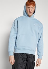 Jordan M J ESS FLC PO - Felpa con cappuccio - blue grey/(white)