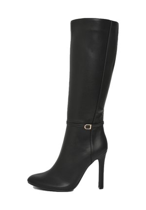CON FIBBIA - Bottes à talons hauts - ultrablack