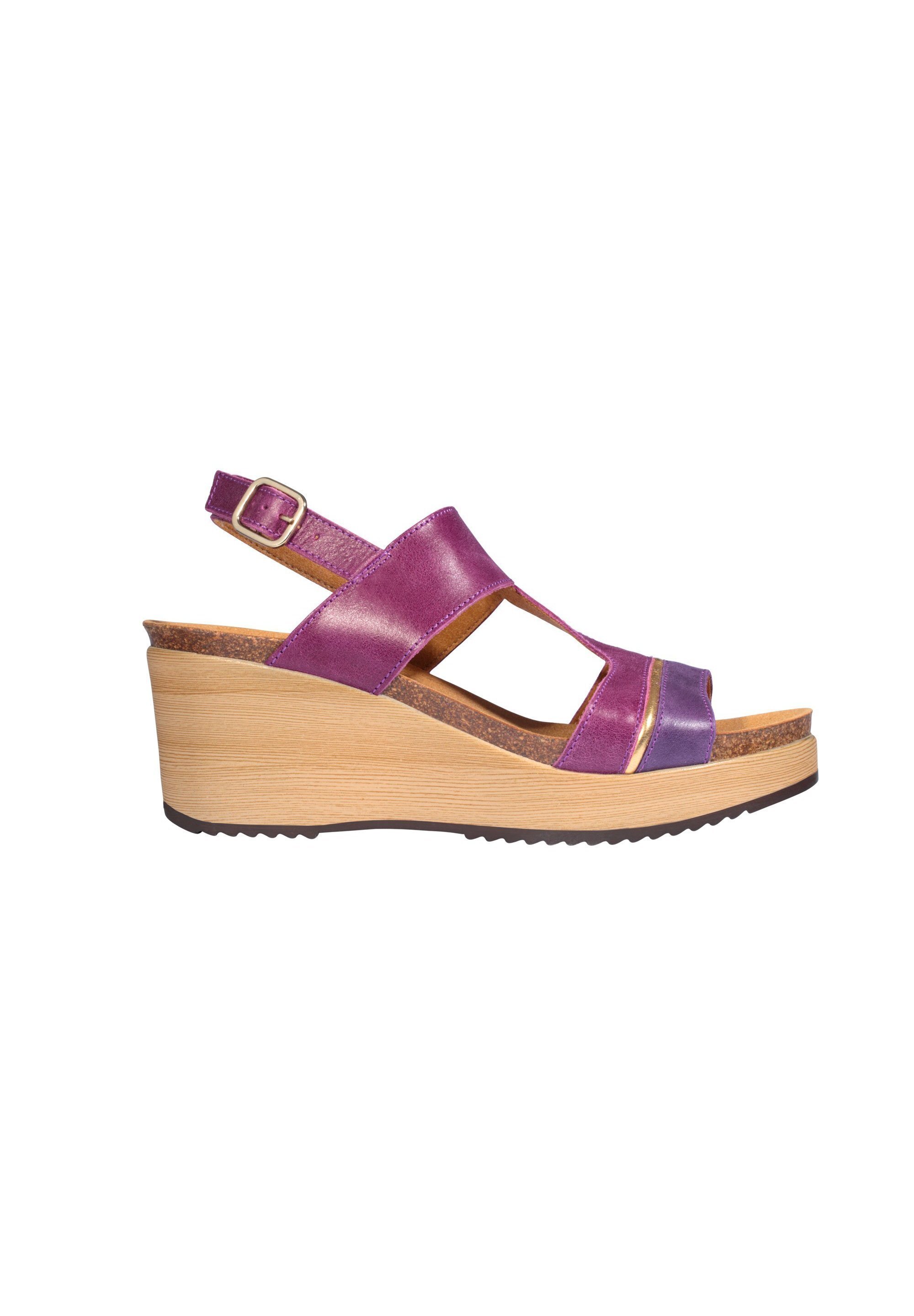 Scholl MIT KEILABSATZ ELYSSA - Sandalen met sleehak - purple/paars -  Zalando.nl