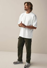 Next RELAXED FIT HEAVYWEIGHT OVERSIZED - Tricou basic - white