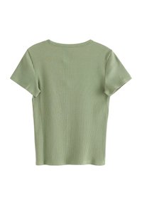Lindex SHORT-SLEEVED  - T-shirts basic - dusty green