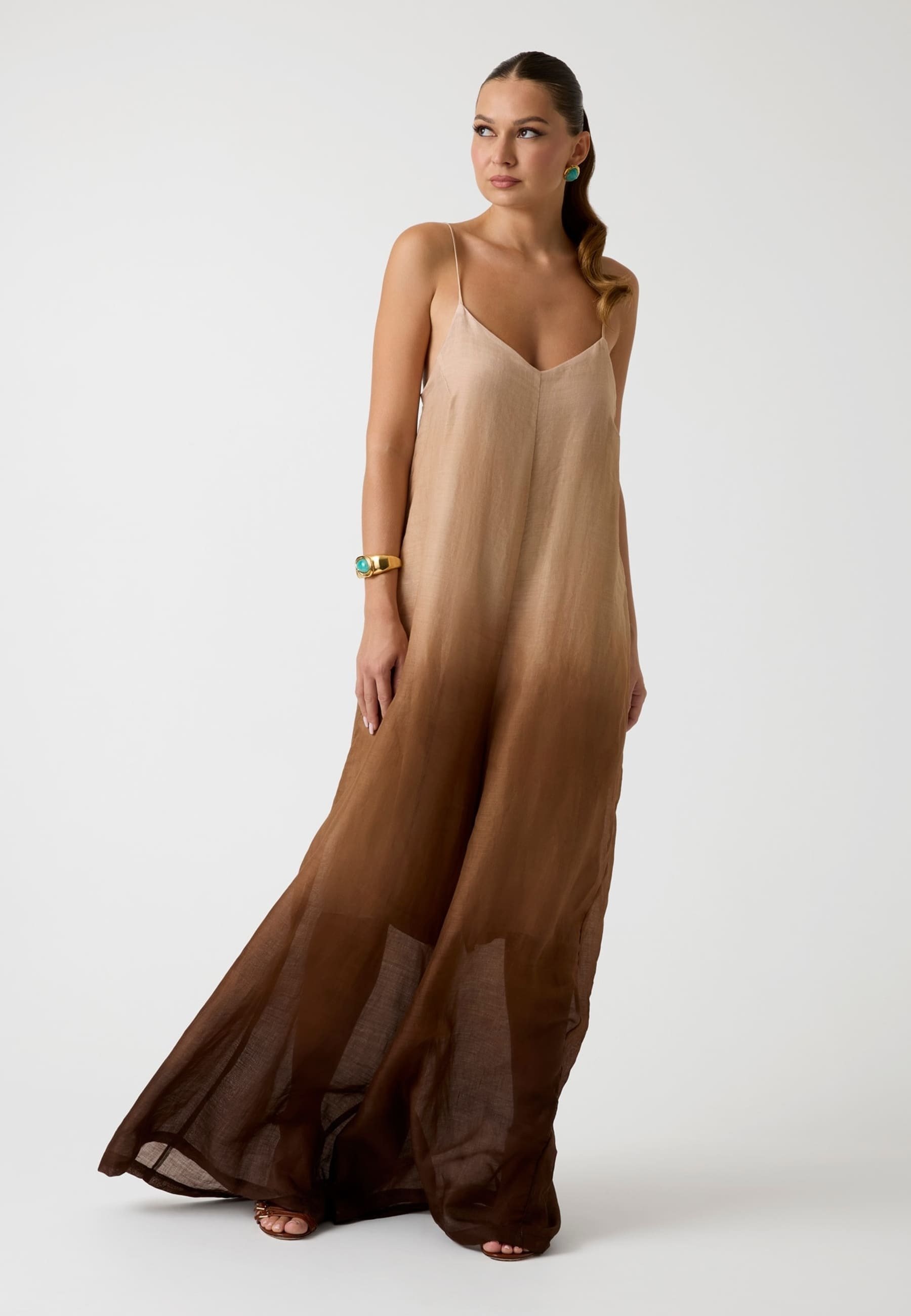 Guess GRADIENT-OVERALL - Jumpsuit - braun/brown