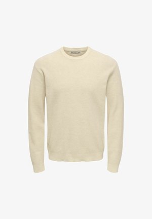 Only & Sons, JUMPER ONSJOEY PULLOVER - Pullover - gardenia
