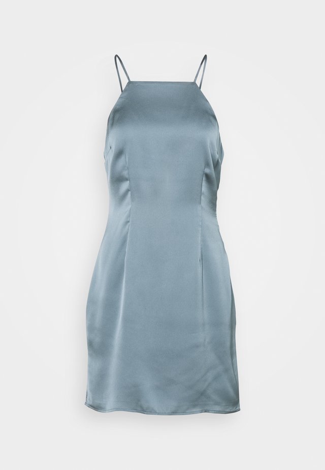 HALTER SLIP SHORT DRESS  - Freizeitkleid - champagne