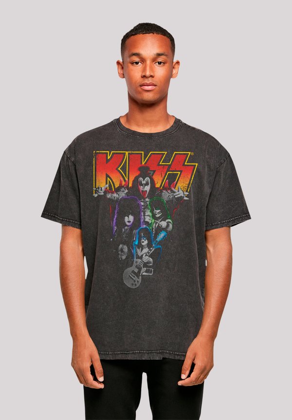 KISS NEON BAND - T-Shirt print - schwarz