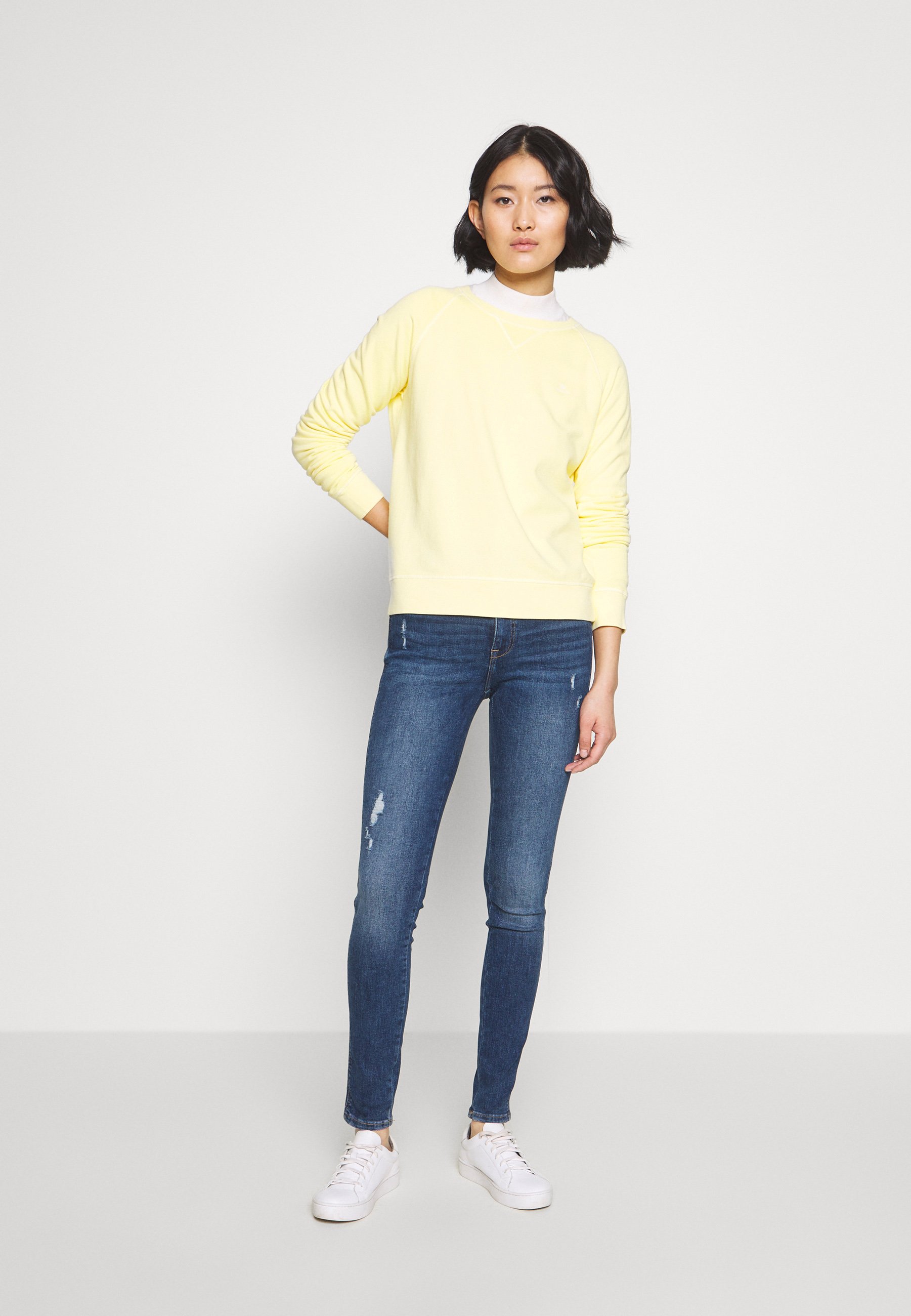 GANT D2. SUNFADED C NECK SWEAT Sweatshirt sunlight GANT SUNBLEACHED C NECK Sweatshirt capri blue Zalando.at