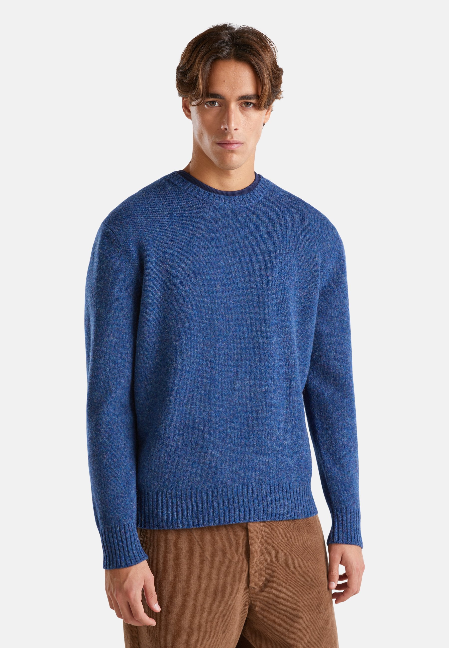 Maglione Green Crew Neck Maglione Verde Benetton United Colors