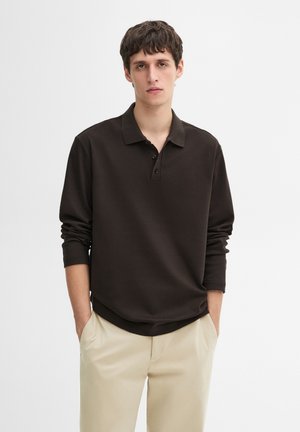 Polo - mottled dark brown