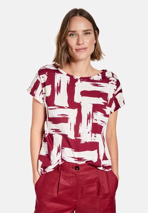 T-shirt print - wine offwhite