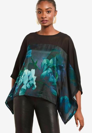 YOKE FLORAL - Tunika - blue