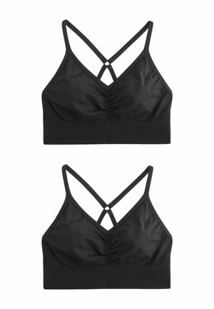 REGULAR FIT - SEAMLESS STRAPPY  2 PACK  - Bustier - black