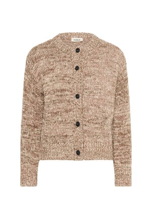 Soaked in Luxury Cardigan - polignac and chocolate melange