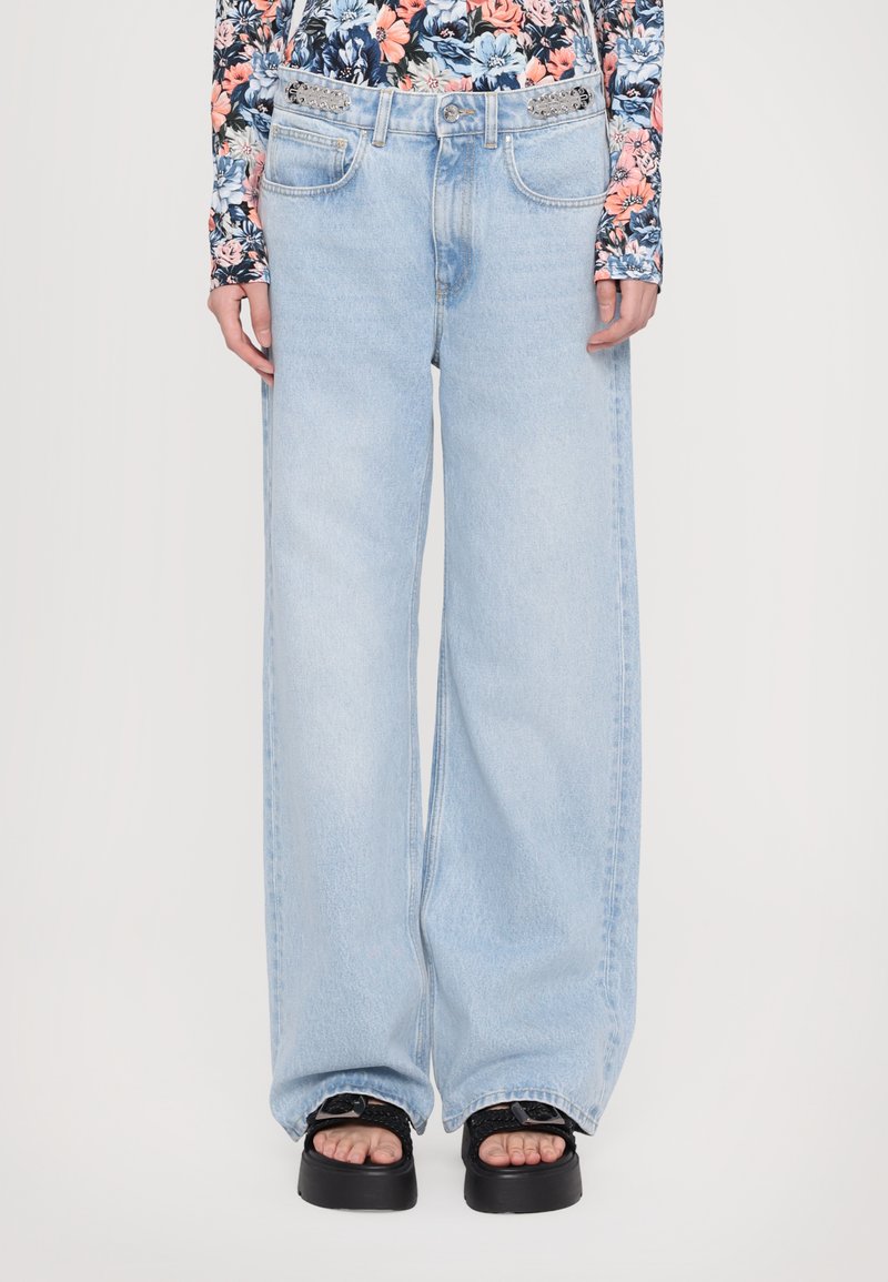 Rabanne Egyenes szárú farmer - light blue denim