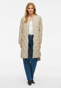 VILA GESTEPPTER REISSVERSCHLUSS - Vinterkappa /-rock - feather gray